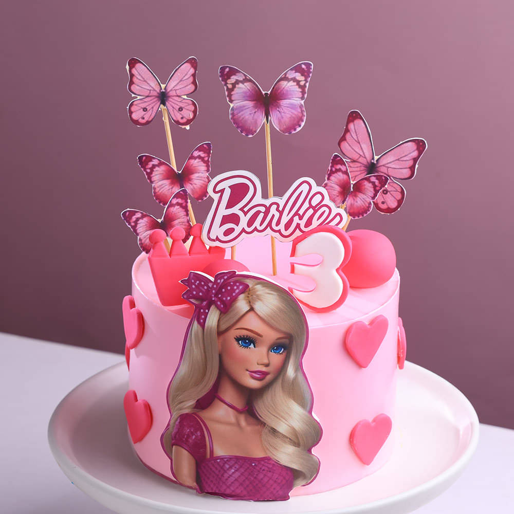 Pink Wonder Barbie Theme Cake