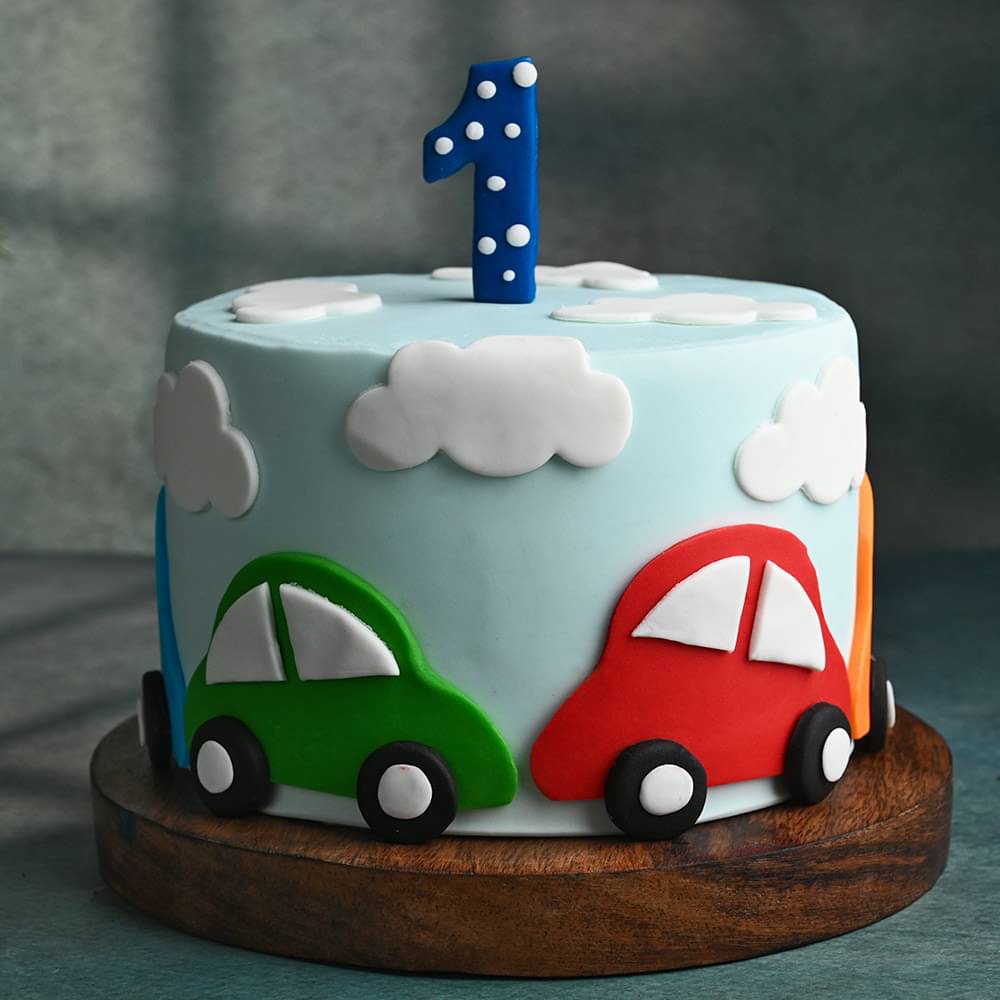Playful Car Cake
