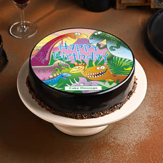 Happy Birthday Dinosaur Cake