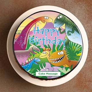 Order Playful Dinosaur Photo Cake Online