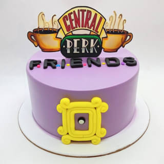 Order Playful Friends Theme Cake Online 