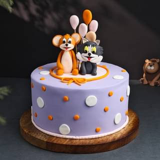 Playful Tom N Jerry Theme Cake