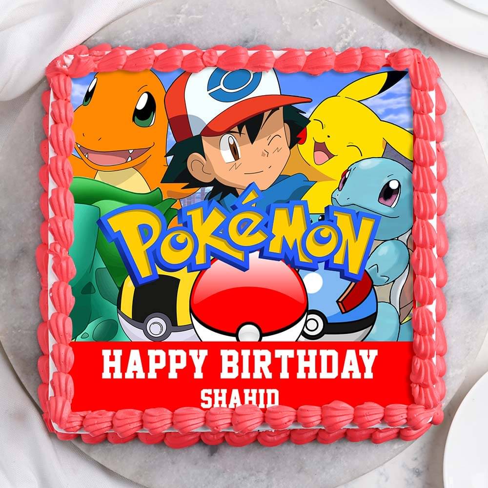 Pokemon Kids Fondant Cake Delivery In Delhi NCR