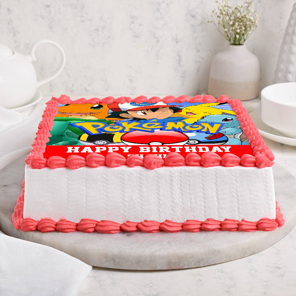 Pokemon Kids Fondant Cake Delivery In Delhi NCR