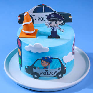 Police Patrol Cake