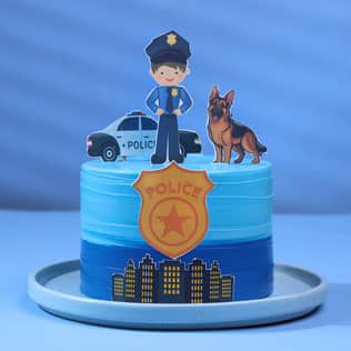 Police Patrol Squad Cake