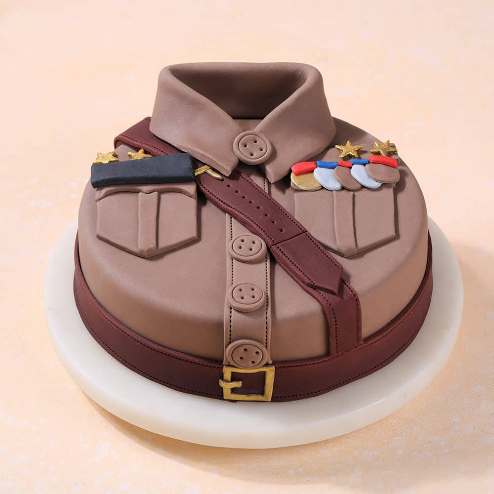 Police Uniform Themed Cake
