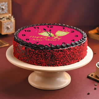 Side View of Poster Cake New Year