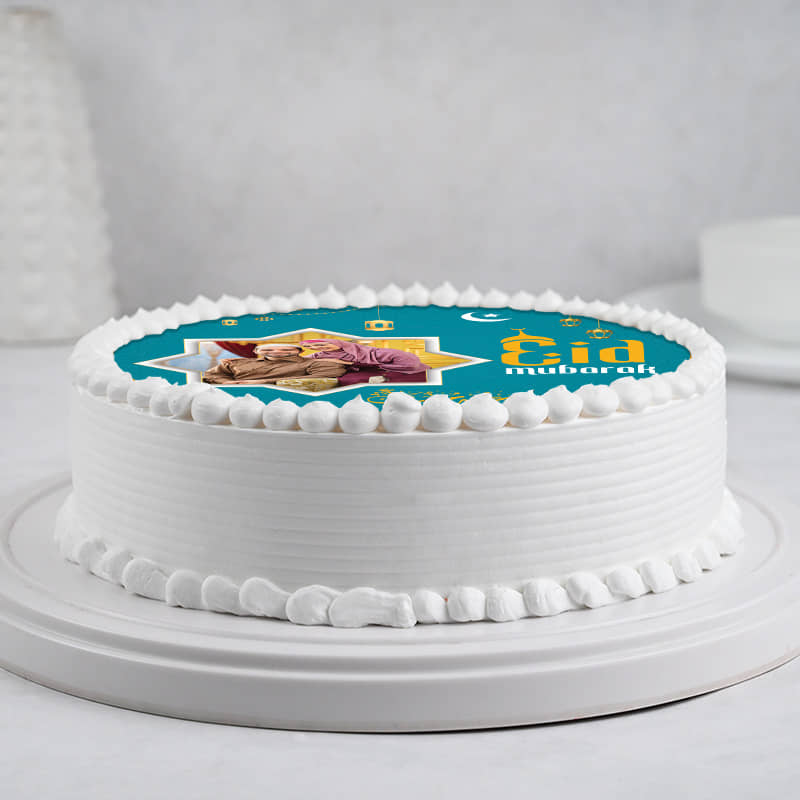 Eid Mubarak Photo Cake