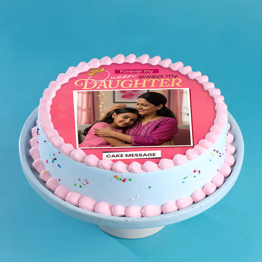 Precious Daughter Photo Cake