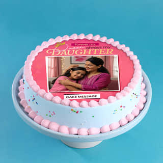 Precious Daughter Photo Cake
