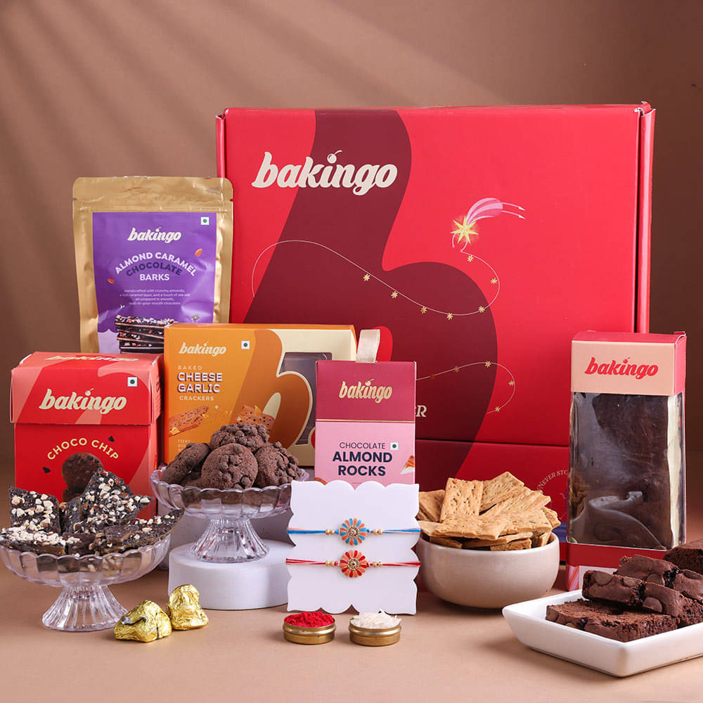 Premium Treats Hamper With Rakhi