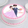 Prince N Princess Round Cake