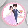 Prince N Princess Round Cake