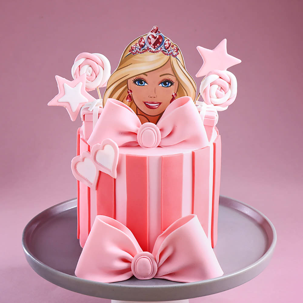 Princess in Pink Barbie Cake