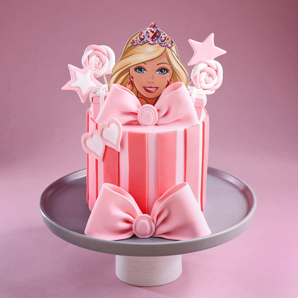 Princess in Pink Barbie Cake