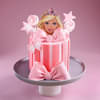 Princess in Pink Barbie Cake