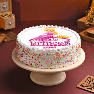 Side View of Princess Magic Cake