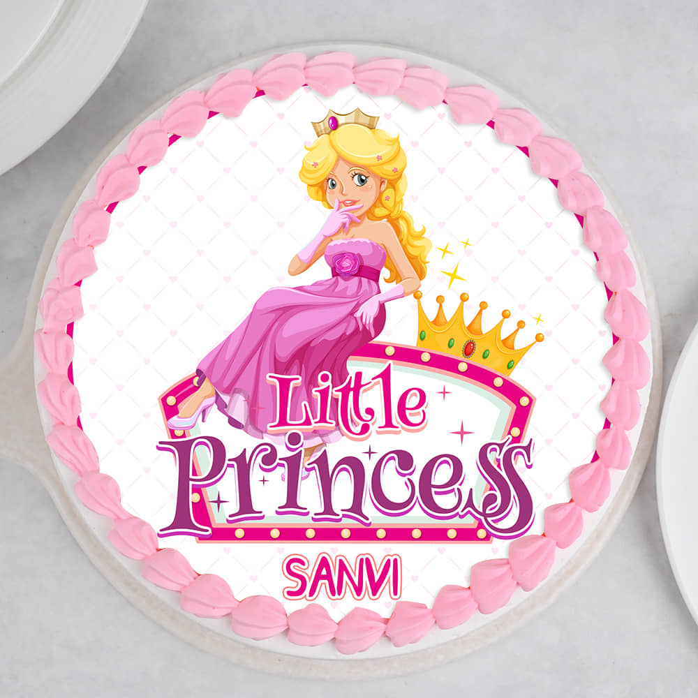 Princess Magic Cake Top View of Princess Magic Cake