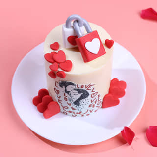 Front View of Promise Of Love Cake