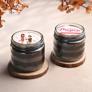 Order Propose Day Jar Cakes Set of Two
