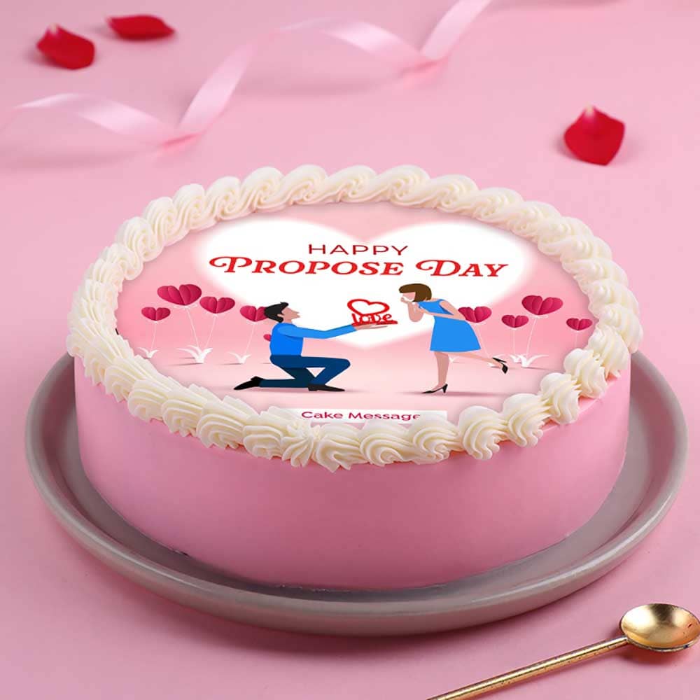 Propose Day Love Cake