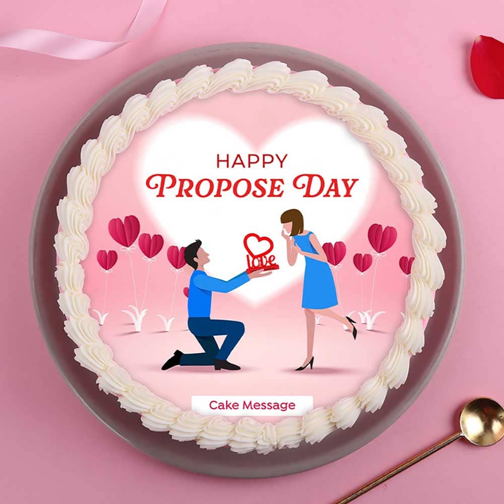 Propose Day Love Cake