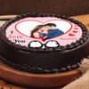 Top View of A propose day special photo cake