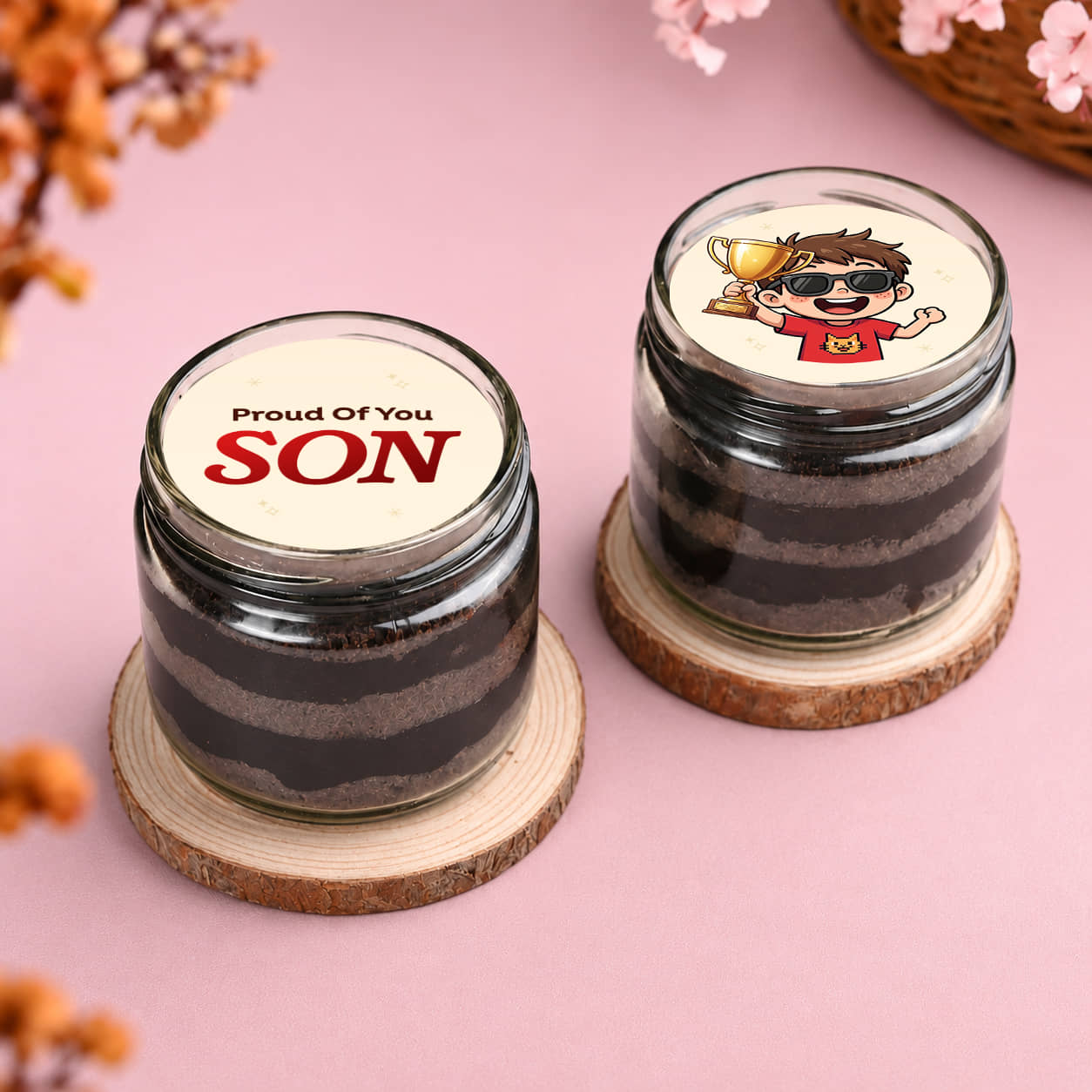 Proud Of You Son Choco Jar Cakes Proud Of You Son Choco Jar Cakes
