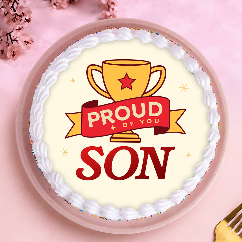 Proud Of You Son Sprinkle Cake