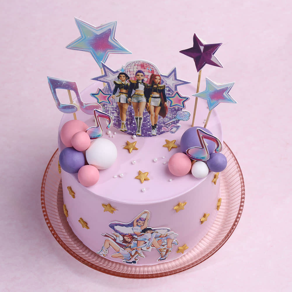 Kpop Demon Hunters Concert Cake