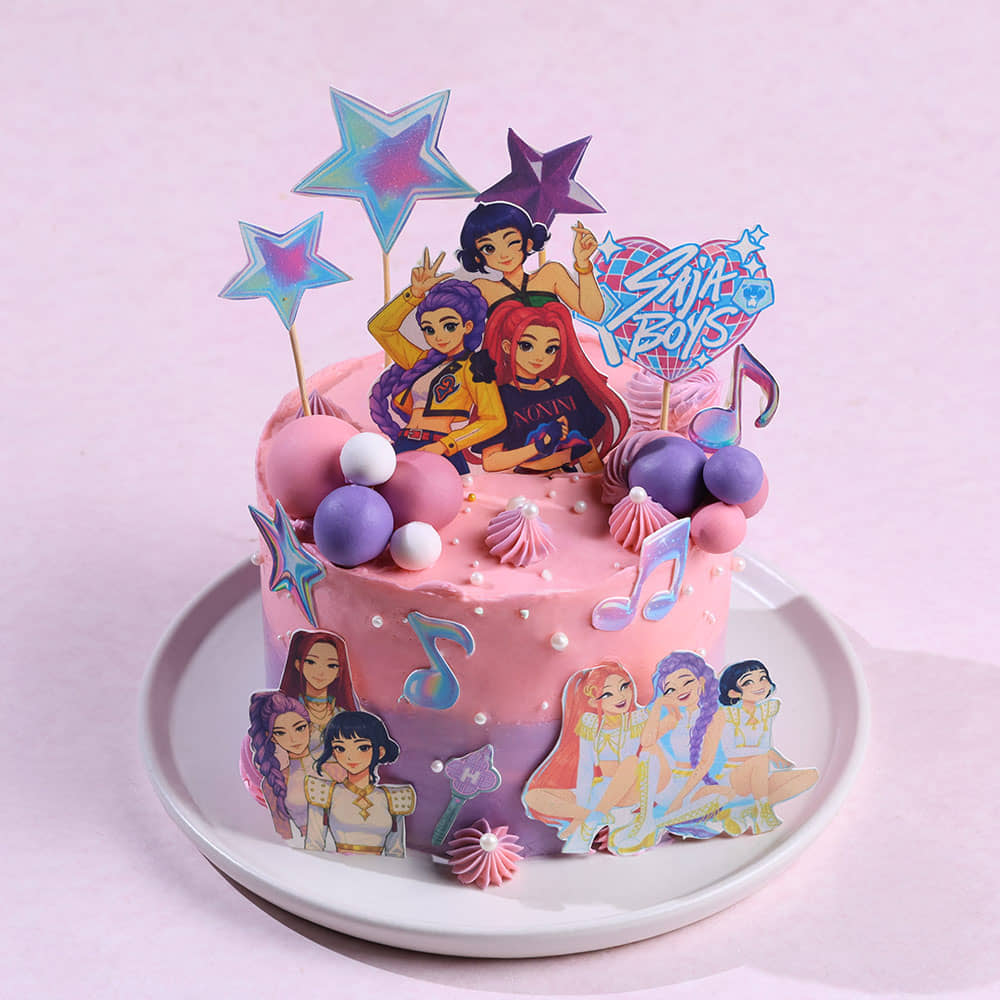 Kpop Huntrix Demon Hunters Cake