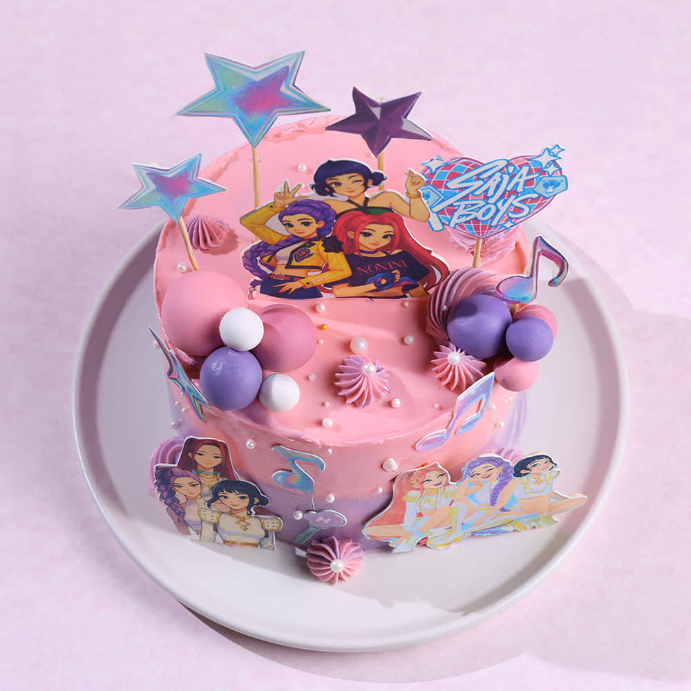 Kpop Huntrix Demon Hunters Cake