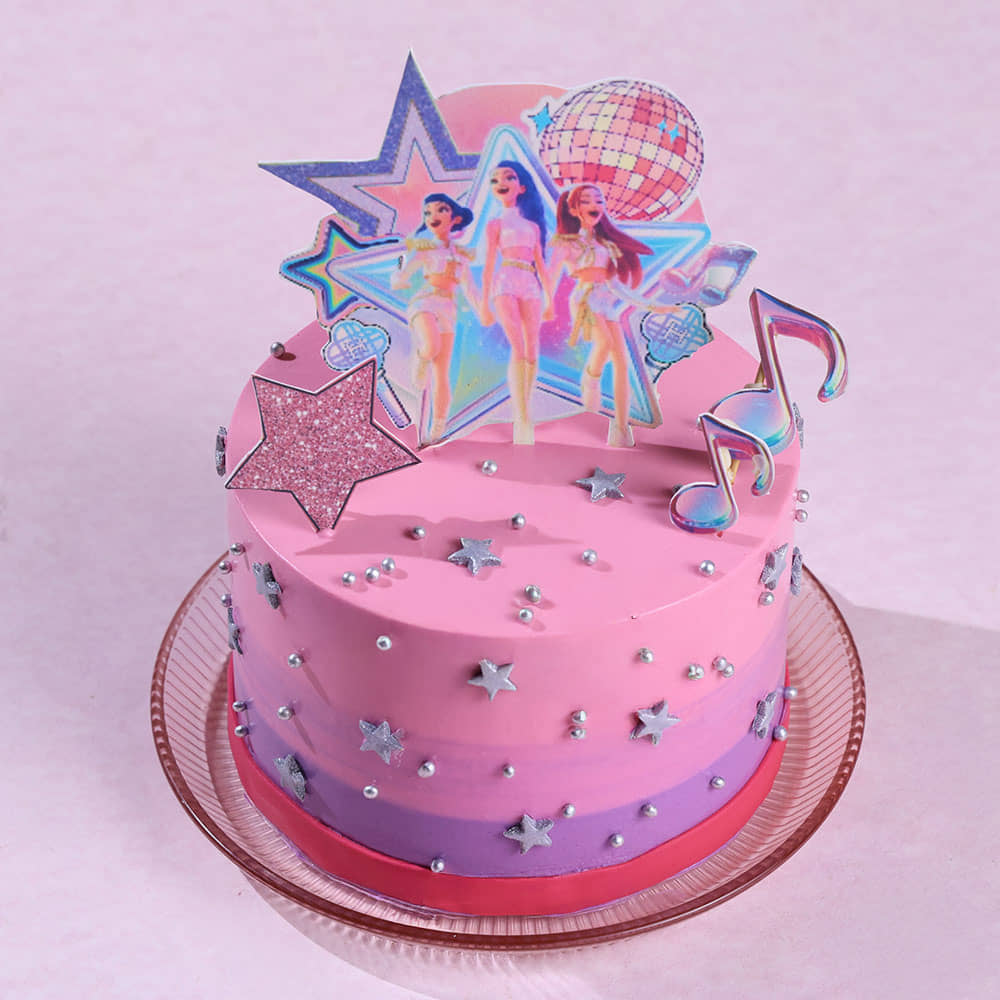 Kpop Huntrix Showtime Cake Kpop Huntrix Showtime Cake