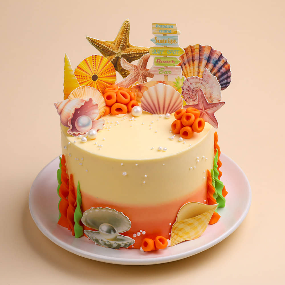 Island Explorer Beach Cake