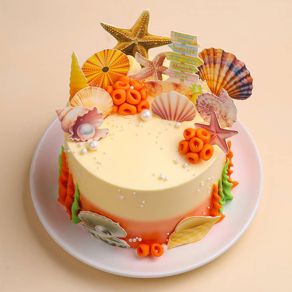 Island Explorer Beach Cake