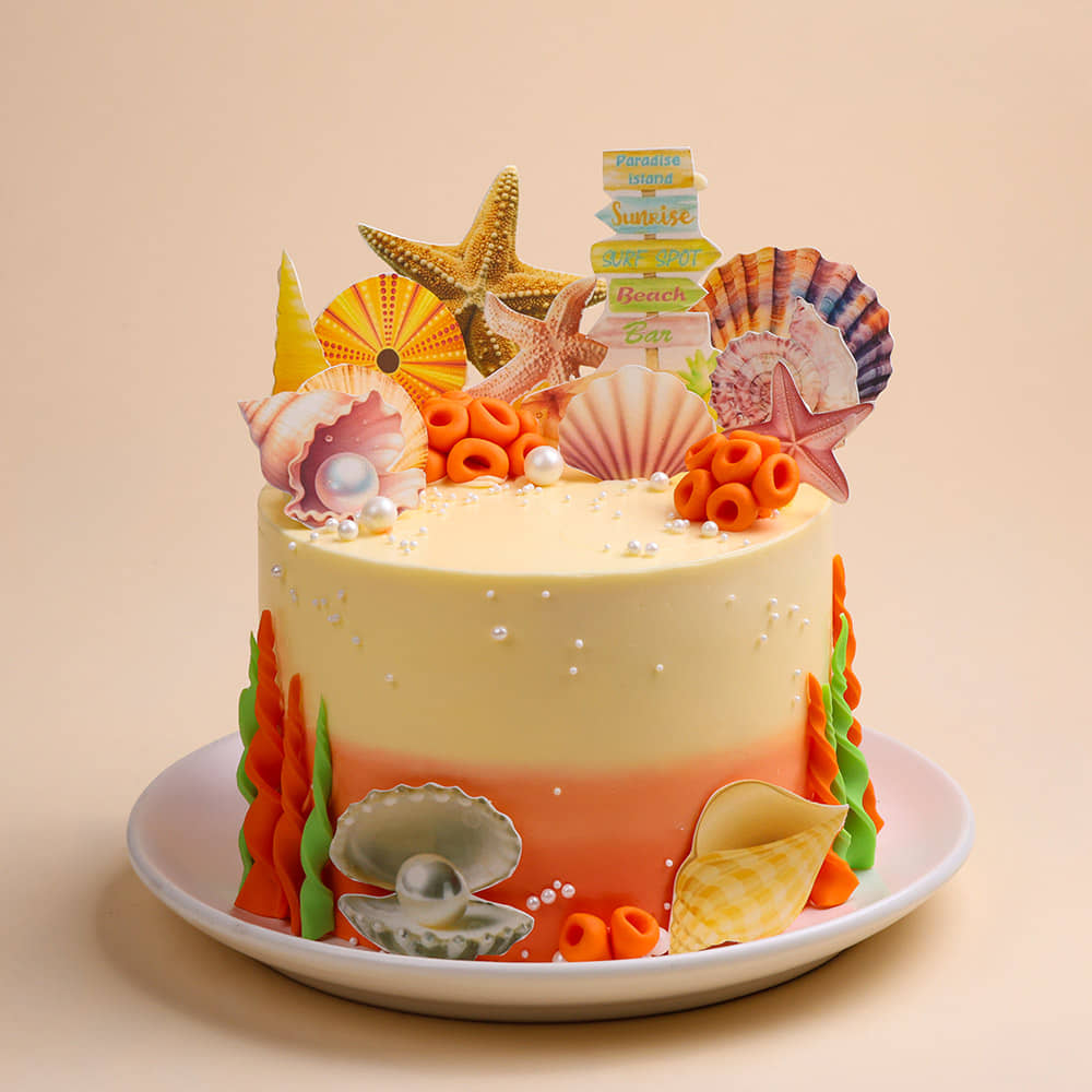 Island Explorer Beach Cake