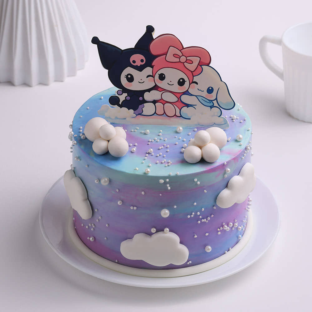 Kuromi N Melody Fluffy Sky Cake
