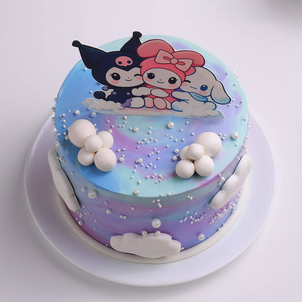 Kuromi N Melody Fluffy Sky Cake