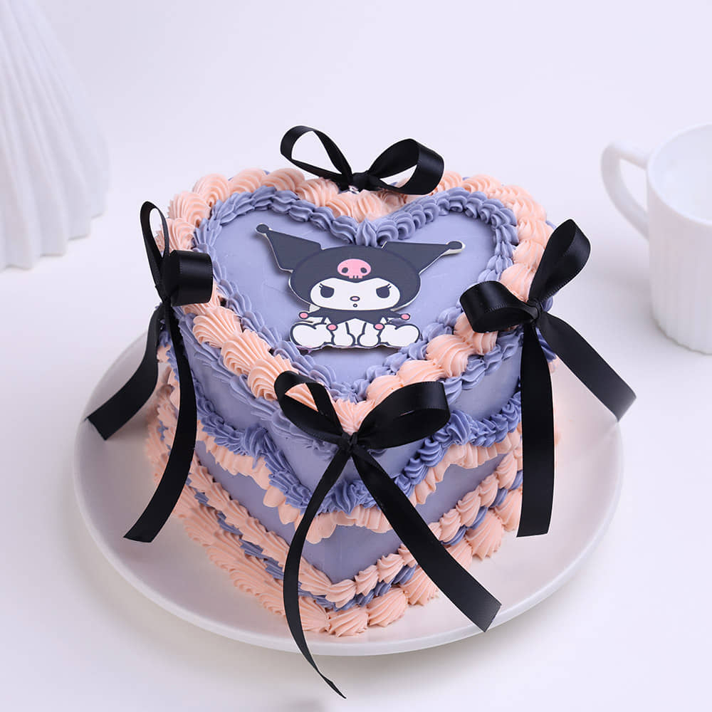 Kuromi Vintage Bow Cake