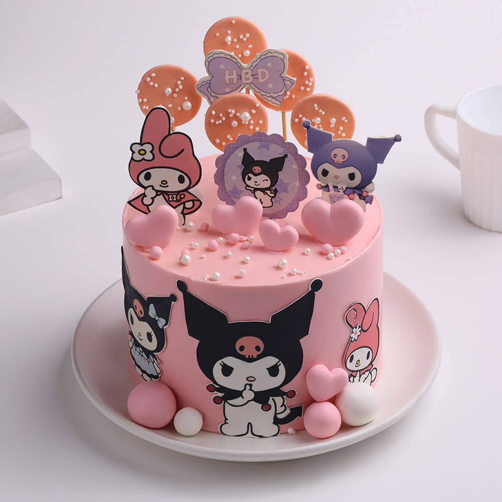 My Melody Kuromi Birthday Cake