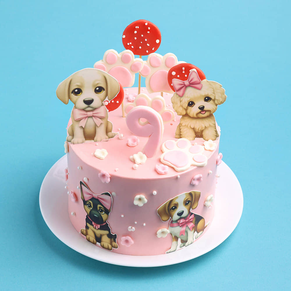 Puppy Paradise Cake