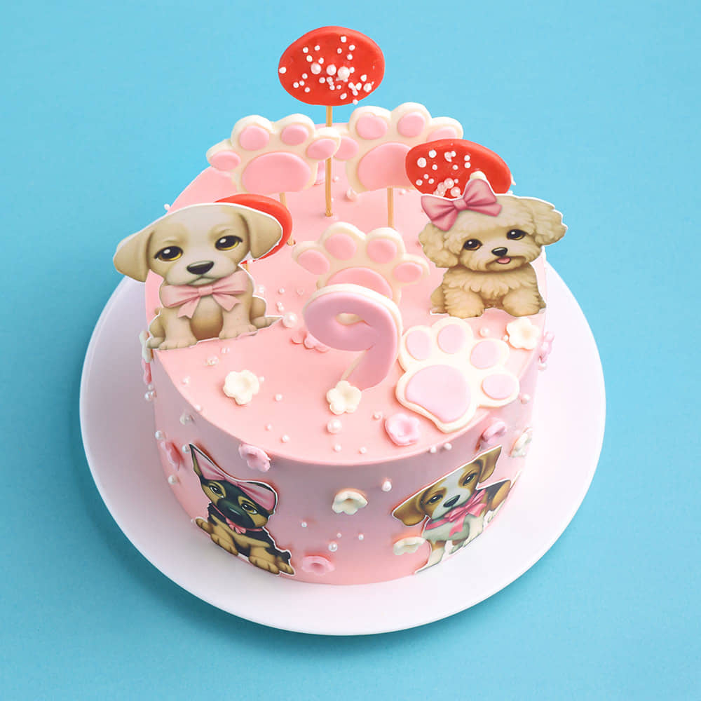 Puppy Paradise Cake