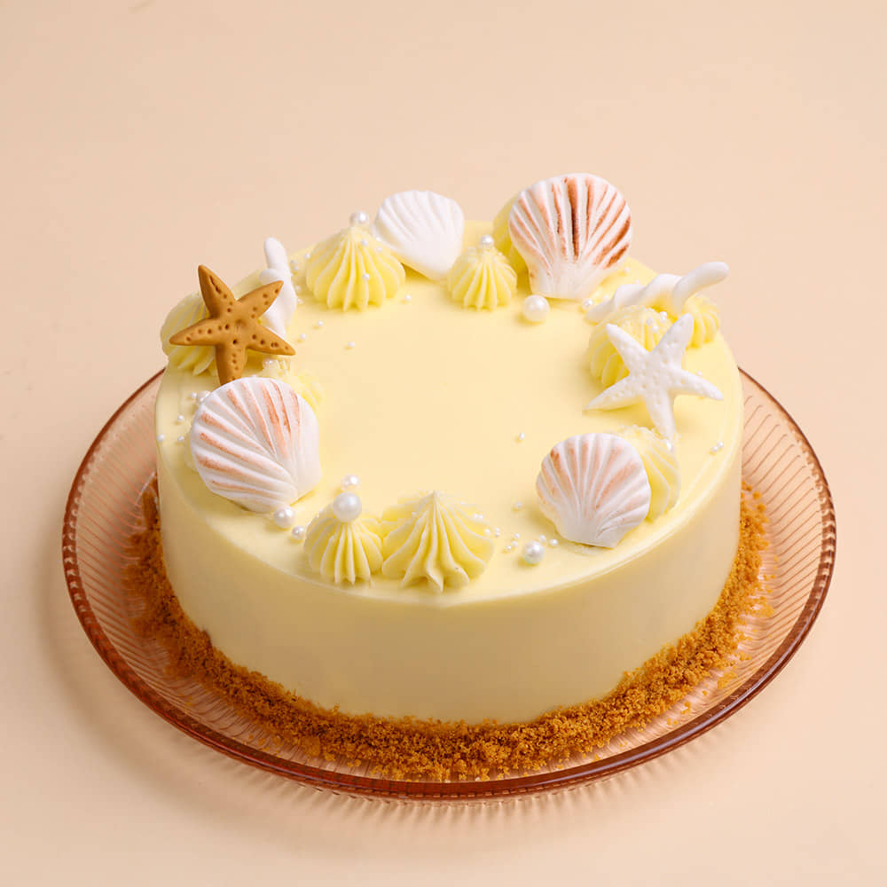 Starfish Wishes Beach Cake