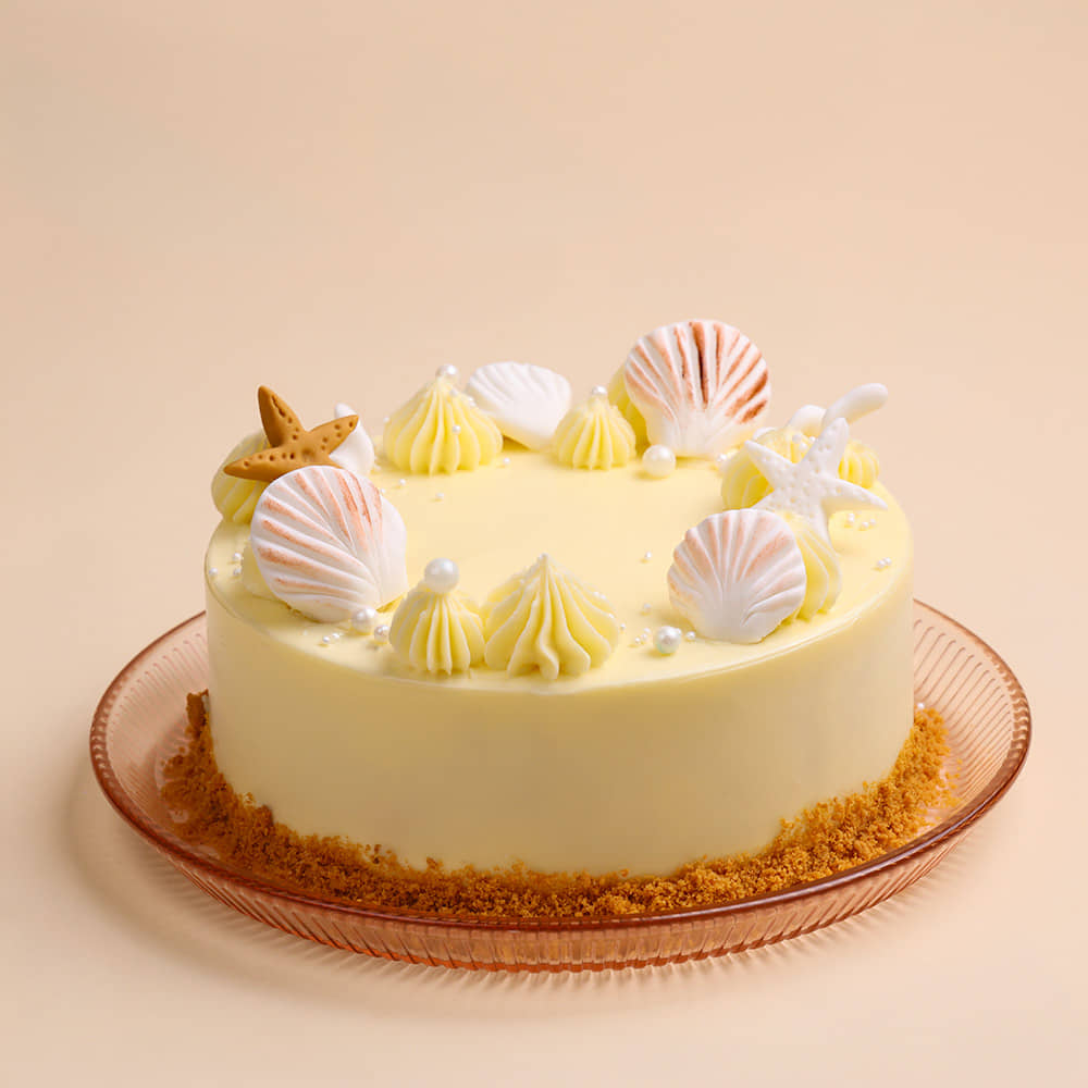 Starfish Wishes Beach Cake