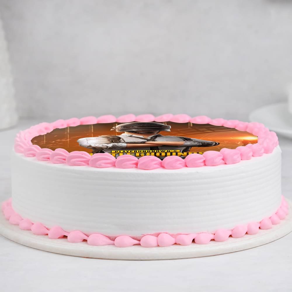 Side View of PUBG Champion Cake