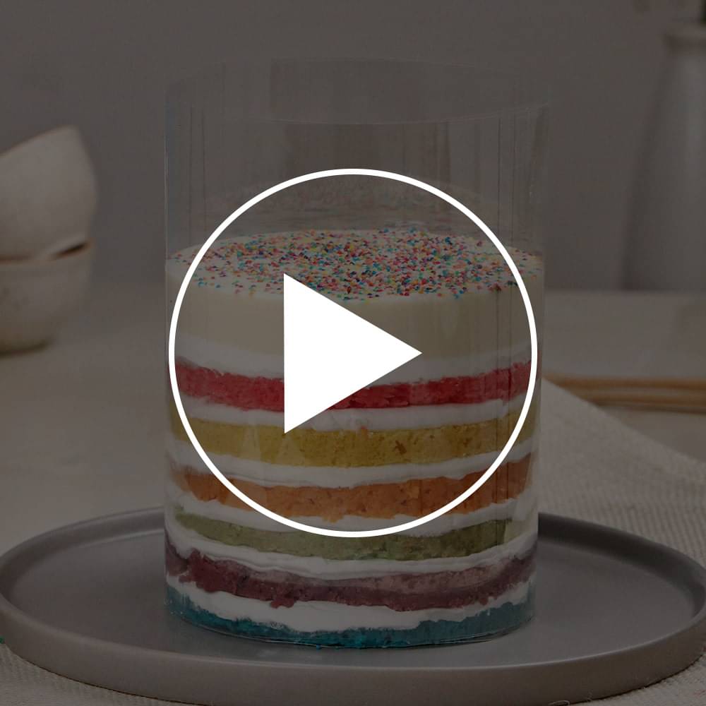 Rainbow Ganache Pull Me Up Cake