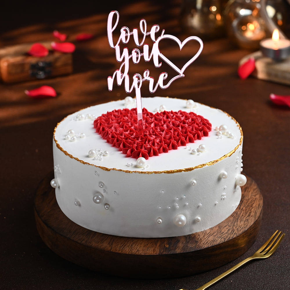 Zoomed View of Chocolate Cake for Love
