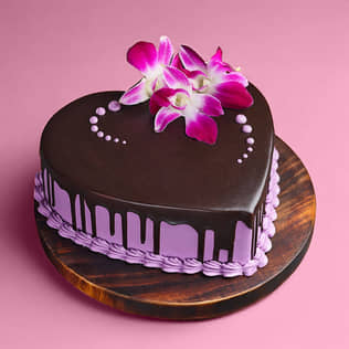 Purple Hue Choco Cream Cake