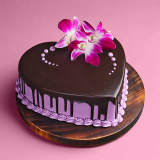 Purple Hue Choco Cream Cake